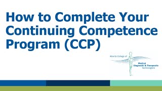 How to Complete Your Continuing Competence Program | ACMDTT