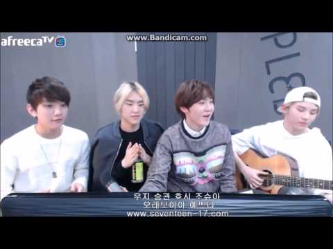 [17TV] 150327 Jihoon, Joshua and members -  Officially missing you