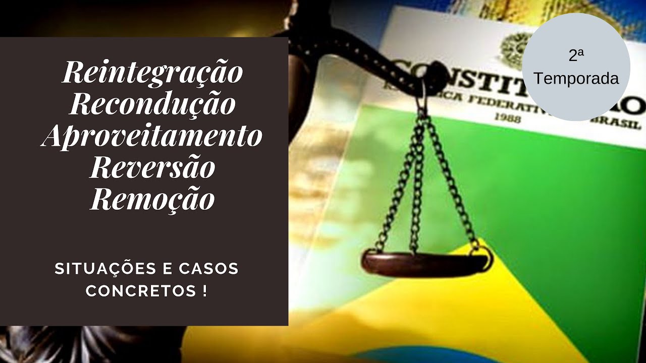 Reintegração, remoção, aproveitamento, reversão e recondução no serviço público.