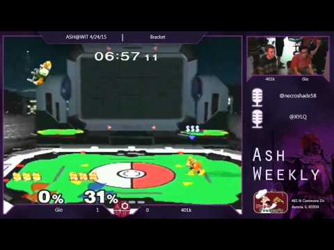 Melee Bracket ASH@WIT 4/24/15 - Gio (Fox) vs 401K (Fox)