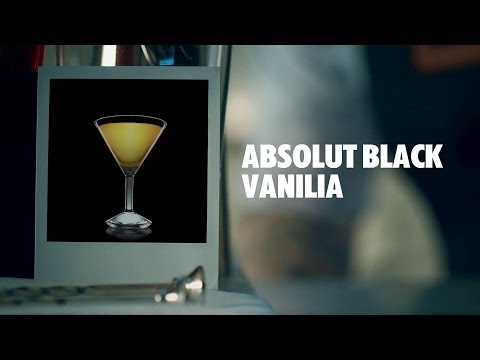ABSOLUT BLACK VANILIA DRINK RECIPE - HOW TO MIX