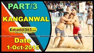 (1) Kanganwal (Sangrur) Kabaddi Tournament 1 Oct 2015