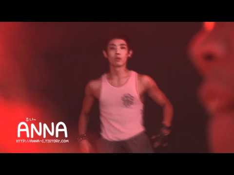 110717 [fancam] MBLAQ Joon practising Bubble Pop for Inkigayo Part 2