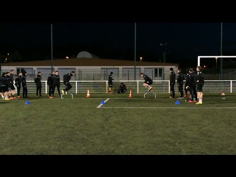 Dernier entraînement de l'équipe de foot USSM