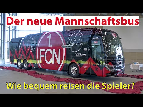 Der neue Mannschaftsbus des 1. FC Nürnberg