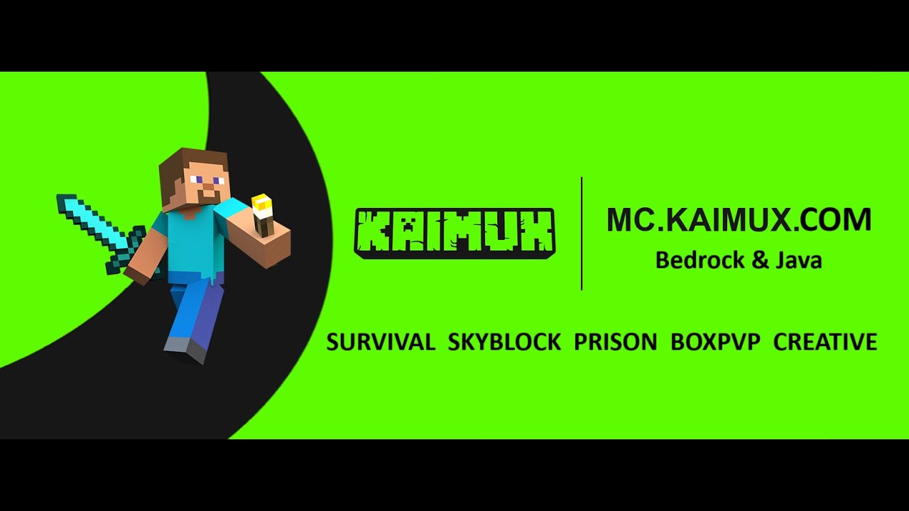 Видео про сервер Майнкрафт mc.kaimux.lt
