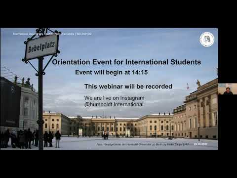 Orientation for International Students at HU - Winter Semester 2021/22