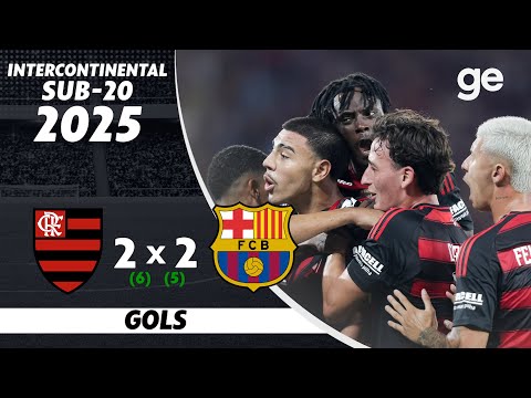 Gols e lances de Flamengo x Barcelona