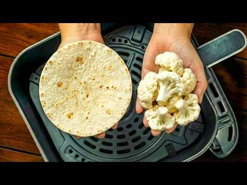 My Friend Showed Me This Taco Trick! Air Fryer Cauliflower Tacos Are Better Than Meat 🌮