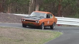 preview picture of video 'Ford Capri V8 at Mount Cotton Hillclimb'
