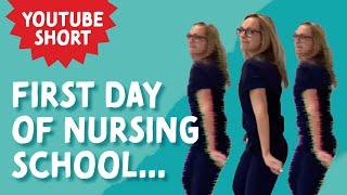 First Day of Nursing School… #shorts #nursingstudent #nursingschool #nursing #nclex