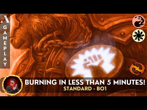 🔥☀️BOROS BURN DECK WINS IN UNDER 5 MINUTES! | AGGRO MAGIC: THE GATHERING ARENA GAMEPLAY