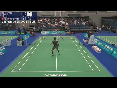 Match point - Collins Valentine Filimon vs Mads Christophersen - MS, SF - Scottish Open 2023