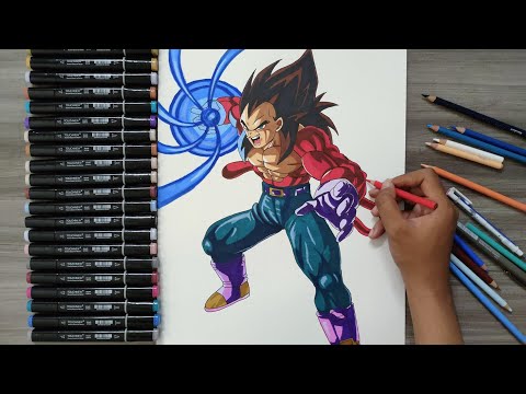 Drawing Vegeta Super Saiyan 4 - Dragon Ball GT