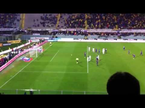Fiorentina-Roma 3-0, il gol di Santiago "El Tanque" Silva