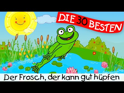 Der Frosch, der kann gut hüpfen || Kinderlieder zum Mitsingen und Bewegen