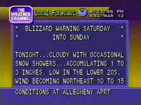 WeatherSTAR 4000 - Mar 13 1993 - Superstorm of '93