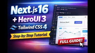 How to Create a Nextjs 16 Project with HeroUI 3  StepbyStep Tutorial