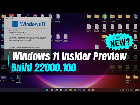 Windows 11 Insider Preview Build 22000.100 What's New?