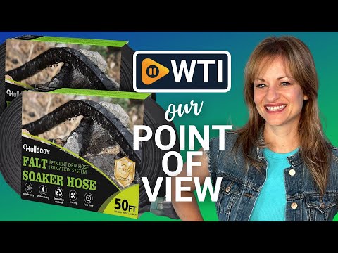 Flat Soaker Hose 100 ft for Garden Beds (50ft 2Pack) - WTI product video review
