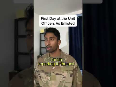 First Day at Unit: Officer vs Enlisted