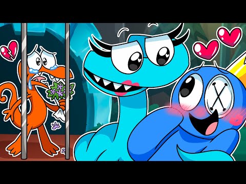 CYAN falls in LOVE?! Rainbow Friends 2 Animation