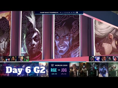 RGE vs JDG | Day 6 Group B S10 LoL Worlds 2020 | Rogue vs JD Gaming - Groups full game