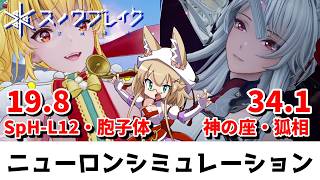 【スノウブレイク】ニューロンシミュレーション 6/22～6/28（SpH-L12・胞子体/神の座・狐相）