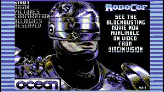 RoboCop - C64 Loading Screen And Music - Ocean Software (4K) Game Loading Music  (C64)