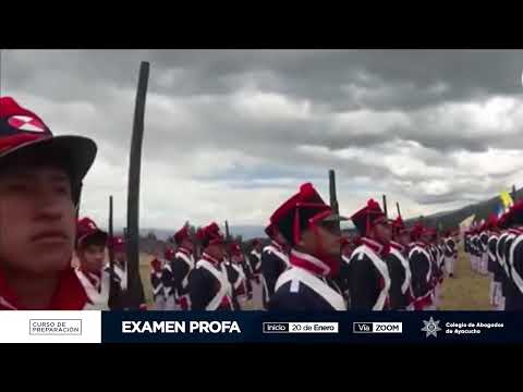 Escenificación de la Gloriosa Batalla de Ayacucho desde la Pampa de la Quinua