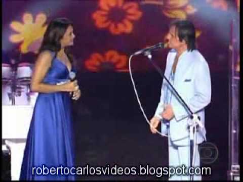 Roberto Carlos Especial 2009 com Dira Paes cantam juntos Cama e Mesa