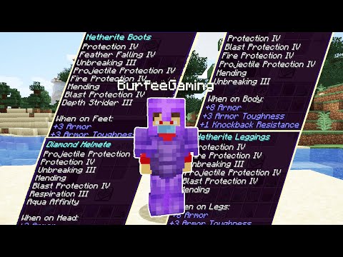 BurfeeGaming - Illegal God Armor in Minecraft and How to get it in Hindi