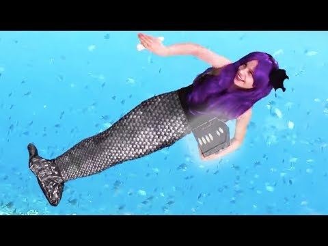 Mermaids Hunt For Sunken Treasure! 🧜‍♀️ Princesses In Real Life | Kiddyzuzaa