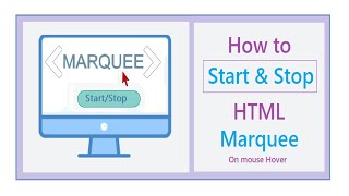 How to start and stop scrolling marquee text