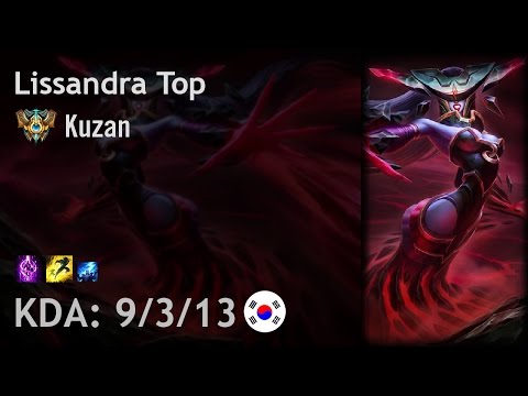 Lissandra Top vs Kennen - Kuzan - KR Challenger Patch 6.21