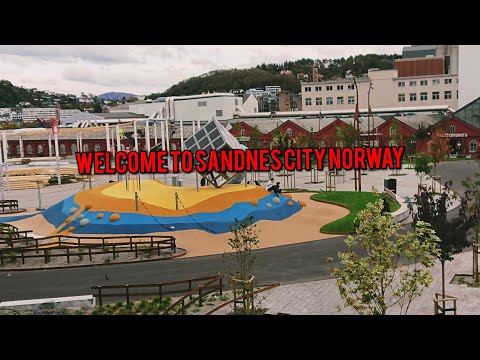 Walking tour in Sandnes city Norway