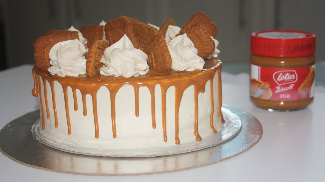 Lotus biscoff drip cake recipe | Biscoff Cake| Lotus cake recipe