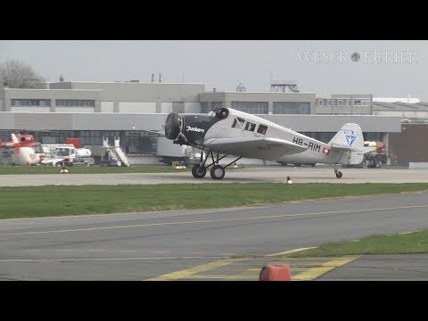 Junkers F13-Nachbau am Bremer Flughafen