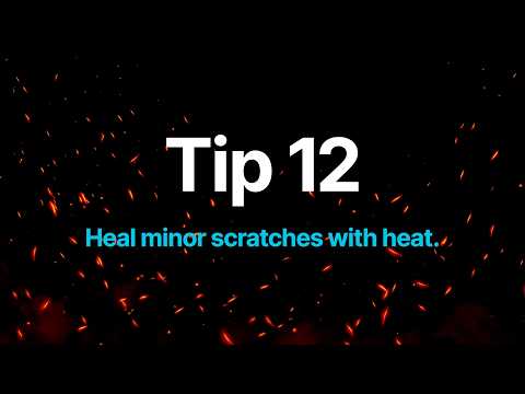Heal minor scratches with heat — install video poster