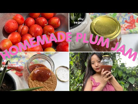 Homemade plum Jam l easy recipe l #jam #plum #plumjam #tribaltastebuds