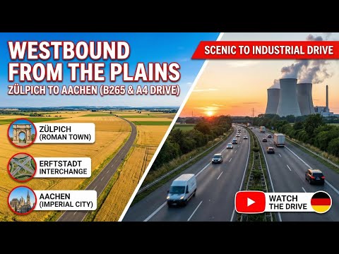 Westbound from the Plains: Zülpich to Aachen (B265 & A4 Drive)