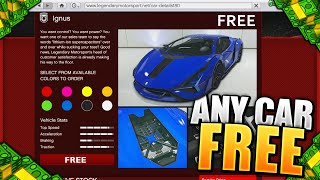 FREE CARS in GTA 5 ONLINE! No Requirements - EASY & FAST GLITCH (GTA V ONLINE Tips and Tricks)