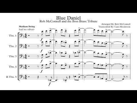 "Blue Daniel" Trombone Soli Transcription