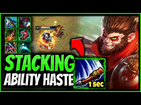 Wukong but I have so much Haste I can Q every Second! (EASY 2v1 OUTPLAYS)
