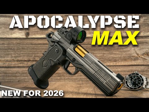 The Apocalypse MAX - A Damascus Steel Doublestack 1911 by Cabot Guns