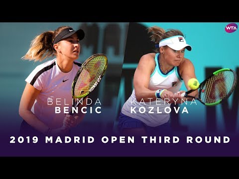 Belinda Bencic vs. Kateryna Kozlova | 2019 Madrid Open Third Round | WTA Highlights