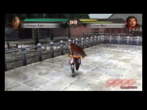 Dynasty warriors 4 XL zhou tai vs lu bu Challenge Mode no damage only musou (9999 kills cheats)