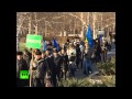 Тысячи людей собрались на митинг в поддержку Януковича в Донецке 