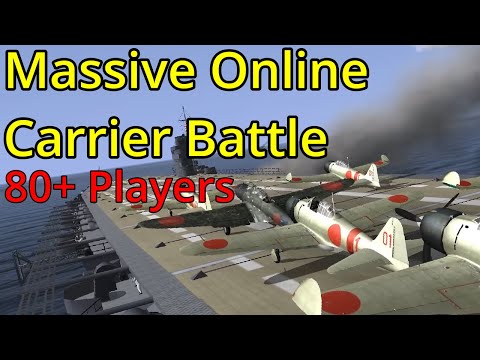 IL-2 1946 - Massive Online Carrier Battle (80+ Players)