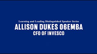 Allison Dukes 06EMBA - Learning & Leading Distinguished Speaker Series